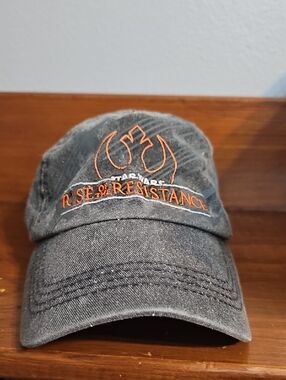 Star Wars Washed Black 'Rise of the Resistance' Hat with Orange Embroidery